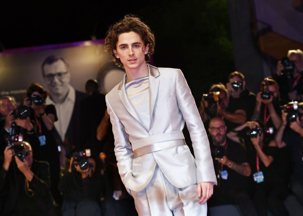 Timothee Chalamet at "The King" premiere at the Venice Film Festival in 2019.
