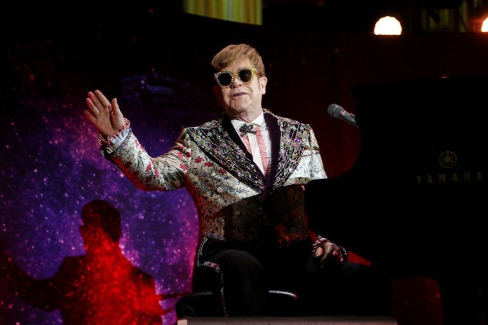 Sir Elton John at the Farewell Yellow Brick Road Tour in 2018.