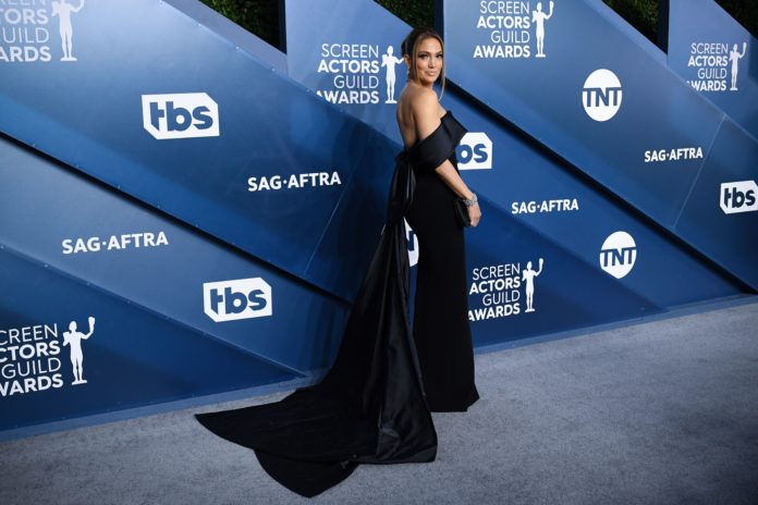 Jennifer Lopez at the 26th Annual Screen Actors Guild Awards in 2020.