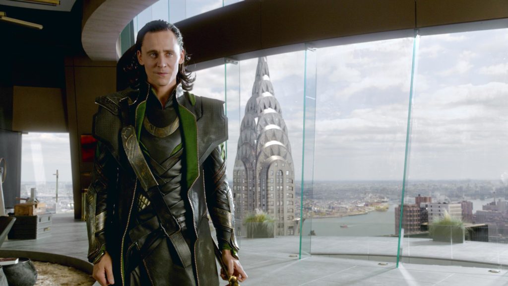 Tom Hiddleston as Loki in "The Avengers"