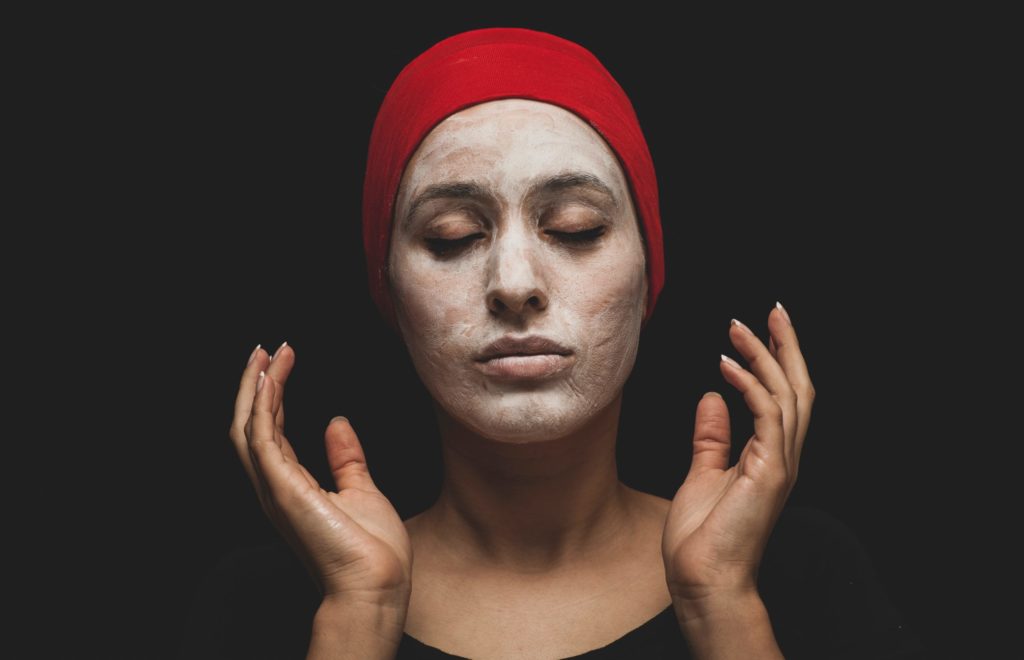 Woman getting beauty treatment