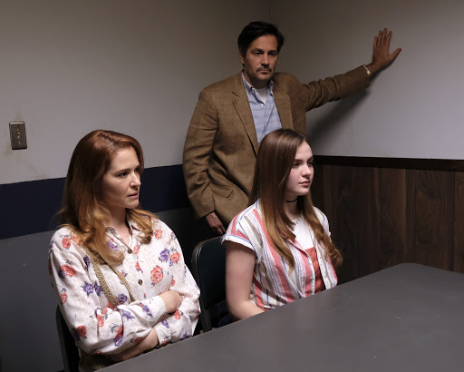 Sarah Drew, Michael Landes, and Chiara Aurelia in "Cruel Summer"