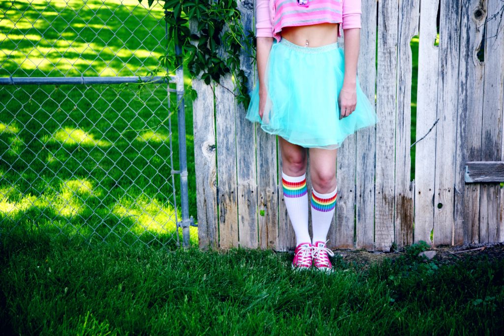 A colorful outfit