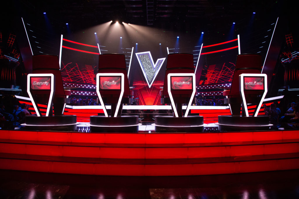 The judges' chairs at "The Voice."