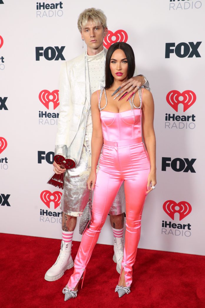 Machine Gun Kelly and Megan Fox at the iHeartRadio Music Awards.