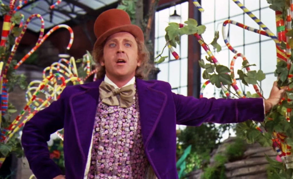 Gene Wilder in "Willy Wonka and the Chocolate Factory"