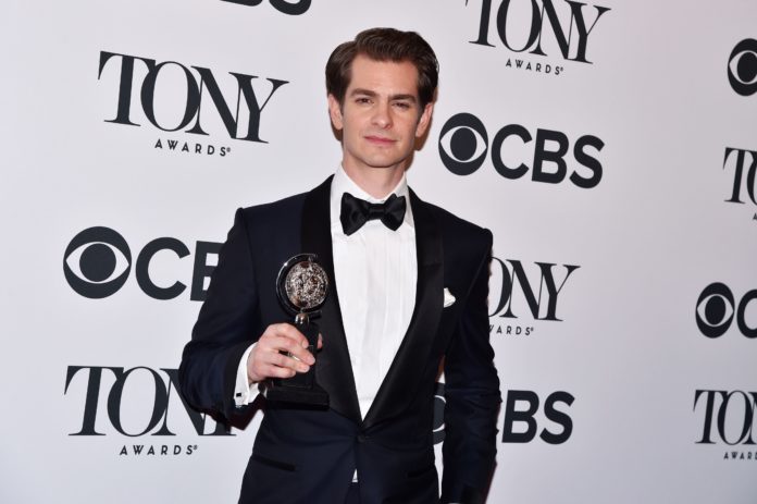 Andrew Garfield at the 72nd Annual Tony Awards.