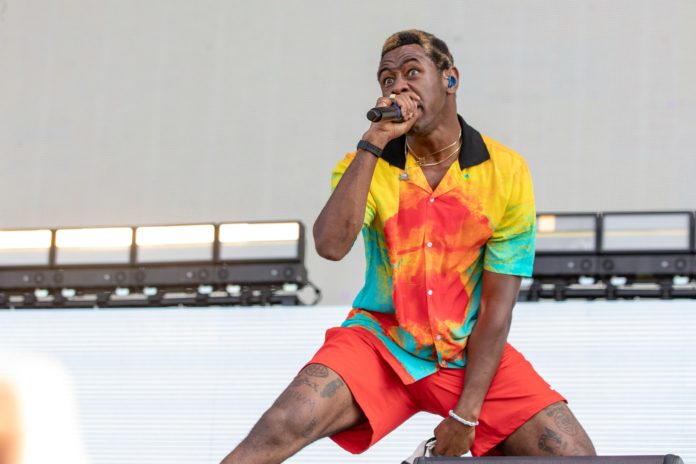 Tyler, The Creator performs at the 2018 Lollapalooza.
