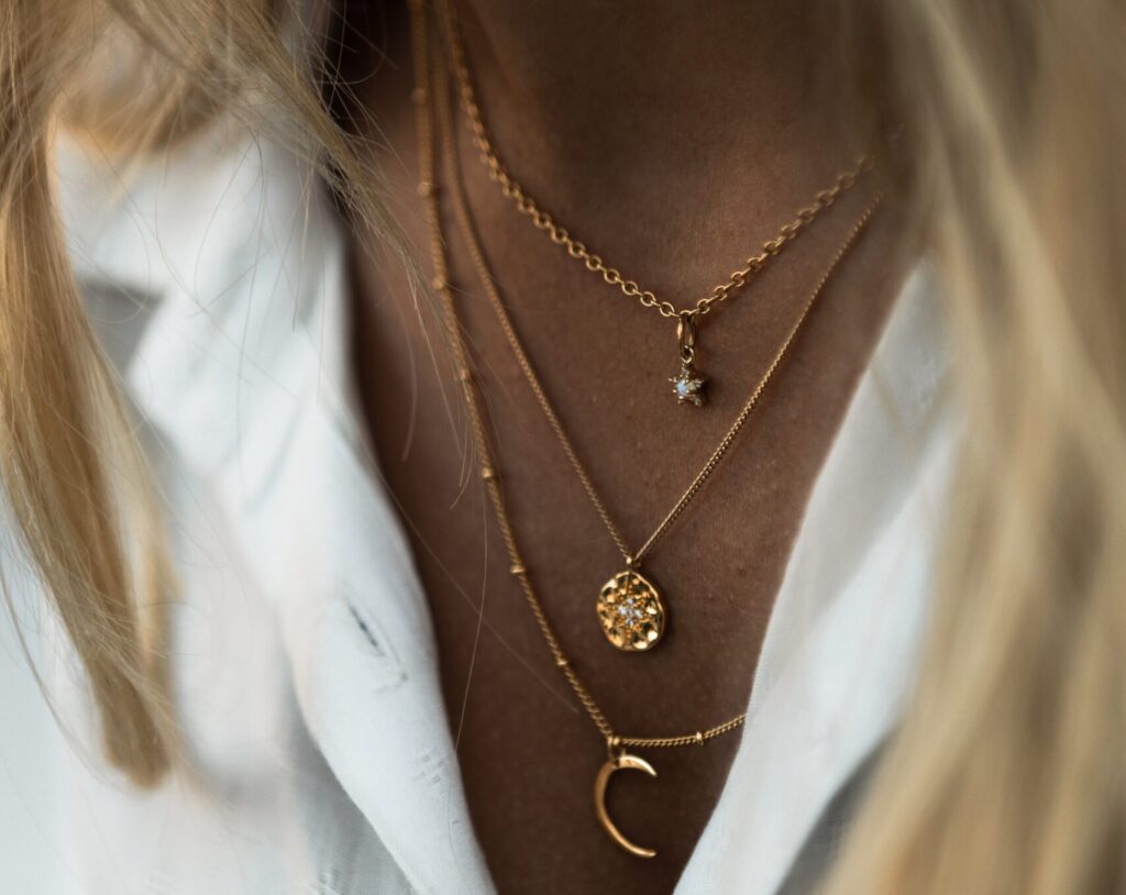 Necklace stacking