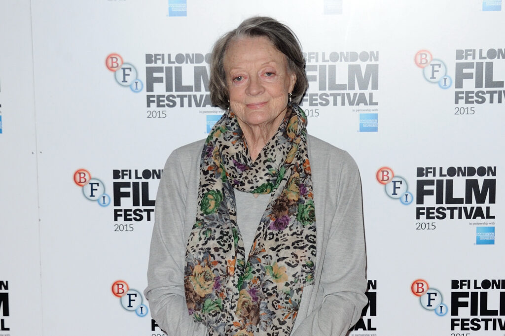 Maggie Smith at "The Lady In The Van" photocall as part of the 59th BFI London Film Festival in October 2015
