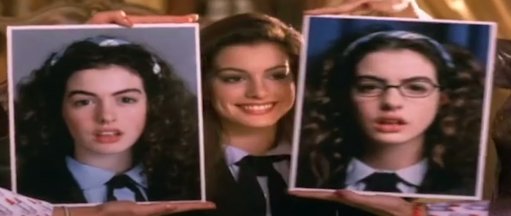 Anne Hathaway in "The Princess Diaries"